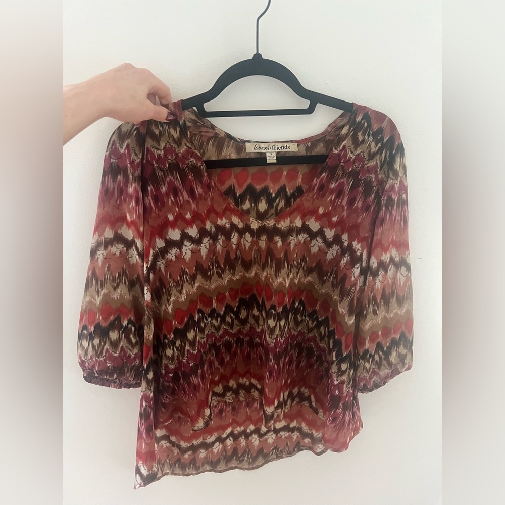 lovers and friends printed top Small